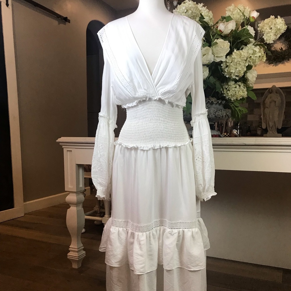 NWT Max Studio white maxi dress (XL)